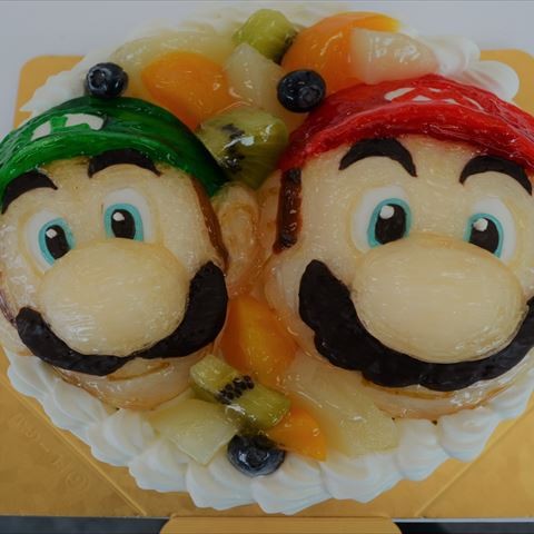 マリオ＆ルイージ　オーダーケーキサムネイル